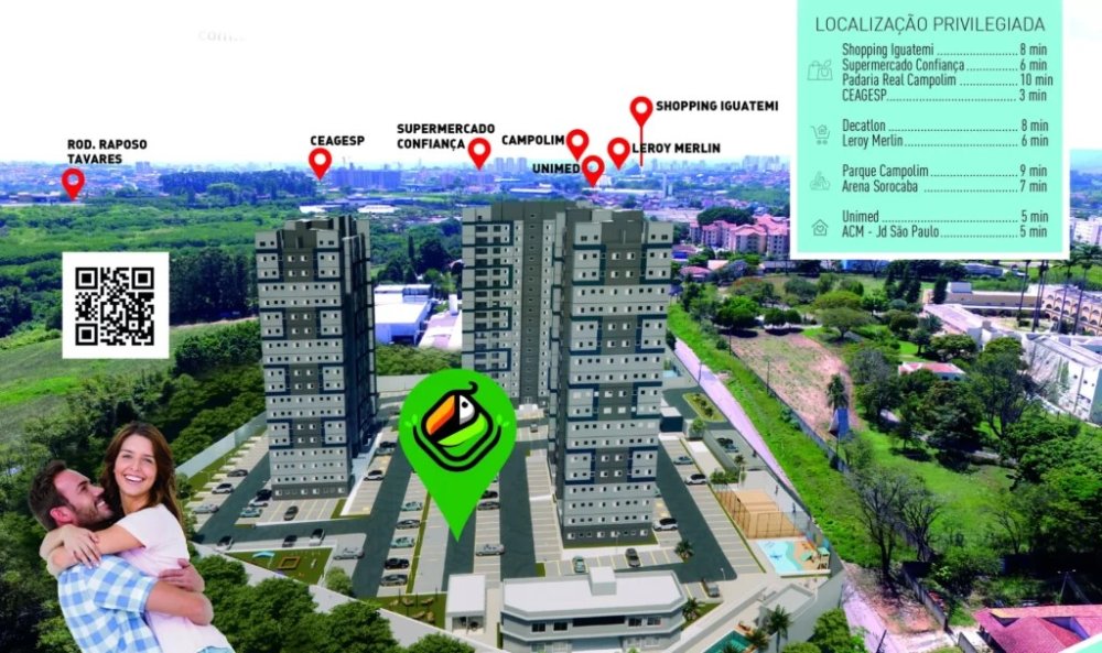 Apartamento - Lançamentos - Jardim Novo Mundo - Sorocaba - SP